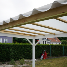 Installation de pergola en PVC Avon